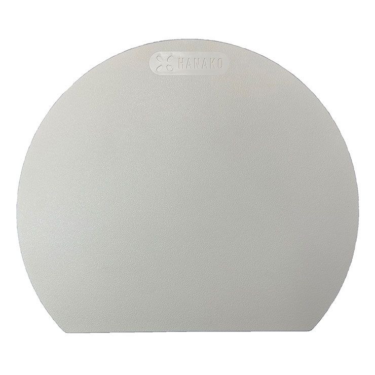 HANAKO エラストマー 抗菌 D型カッティングボード オフアドバンスドア はなこ【抗菌まな板 合成ゴム 丸 かまぼこ まな板 丸いまな板 食洗機対応】 オフホワイト