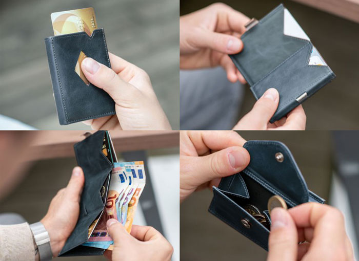 EXENTRI,エキセントリ,マルチウォレット,ブルー,BLUE,EXM515