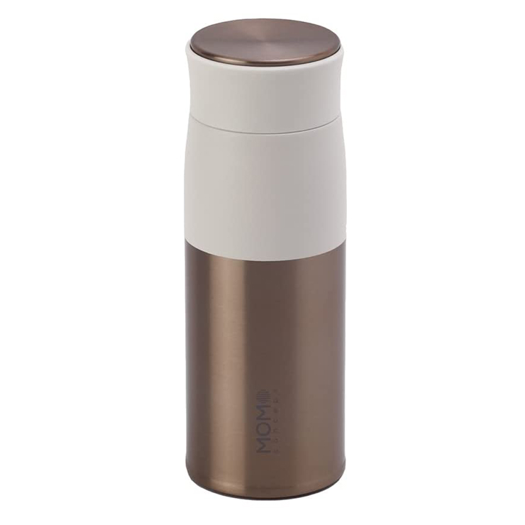 ルピナス タンブラー 290ml 真空断熱 ピンクゴールド MOMO concept【水筒 ミニ サイズ マグボトル 魔法瓶 保温 保冷 真空二重構造 ステンレスボトル 直飲み ミニボトル ランチグッズ モモコンセプト 百麦】 マシュマロホワイト