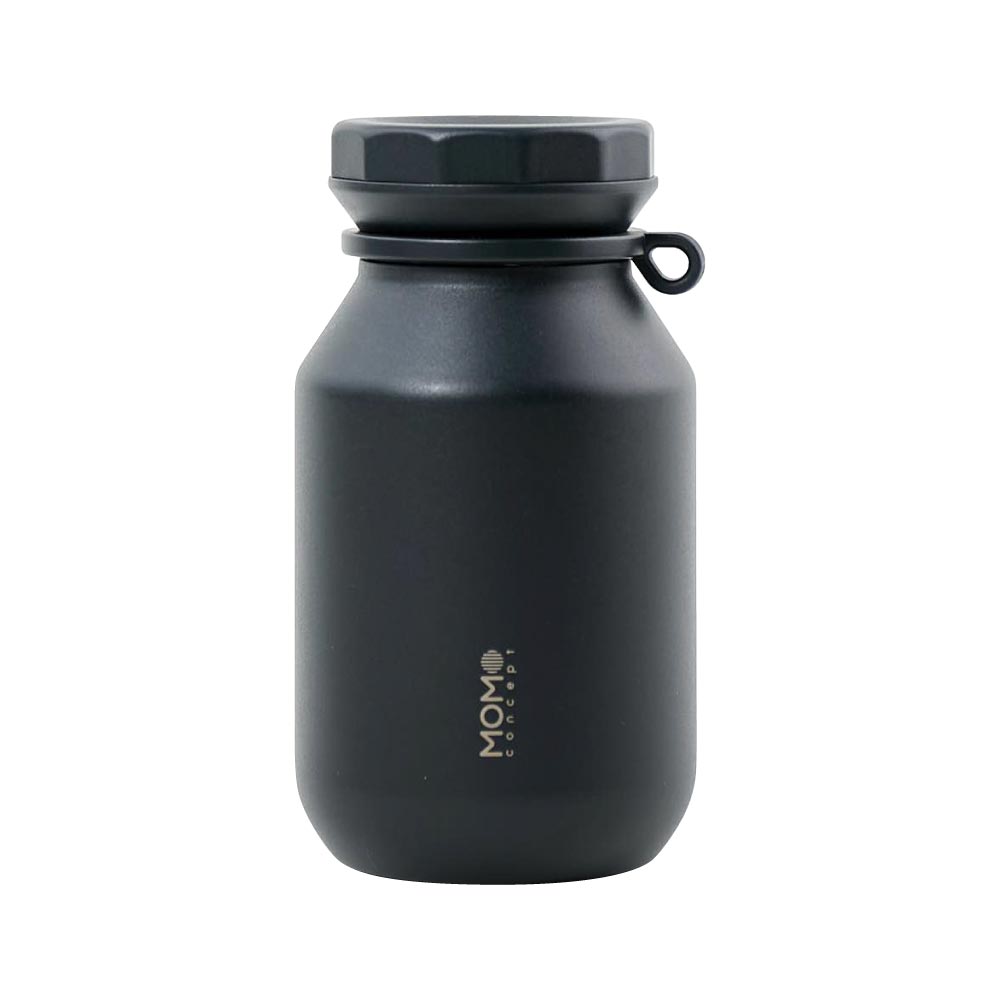 ロックタンブラー 300ml ステンレス 保温 保冷 モモコンセプト MOMO concept 百麦【水筒 軽量 持ち運び 直飲み 魔法瓶 マグボトル ステンレスボトル オフィス ランチグッズ】 カカオブラック
