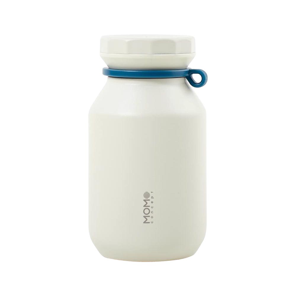 ロックタンブラー 300ml ステンレス 保温 保冷 モモコンセプト MOMO concept 百麦【水筒 軽量 持ち運び 直飲み 魔法瓶 マグボトル ステンレスボトル オフィス ランチグッズ】 クリームホワイト