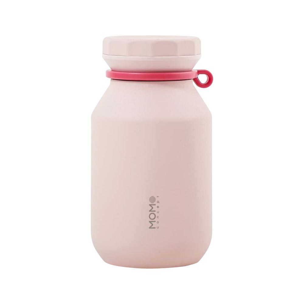 ロックタンブラー 300ml ステンレス 保温 保冷 モモコンセプト MOMO concept 百麦【水筒 軽量 持ち運び 直飲み 魔法瓶 マグボトル ステンレスボトル オフィス ランチグッズ】 ピンクムース