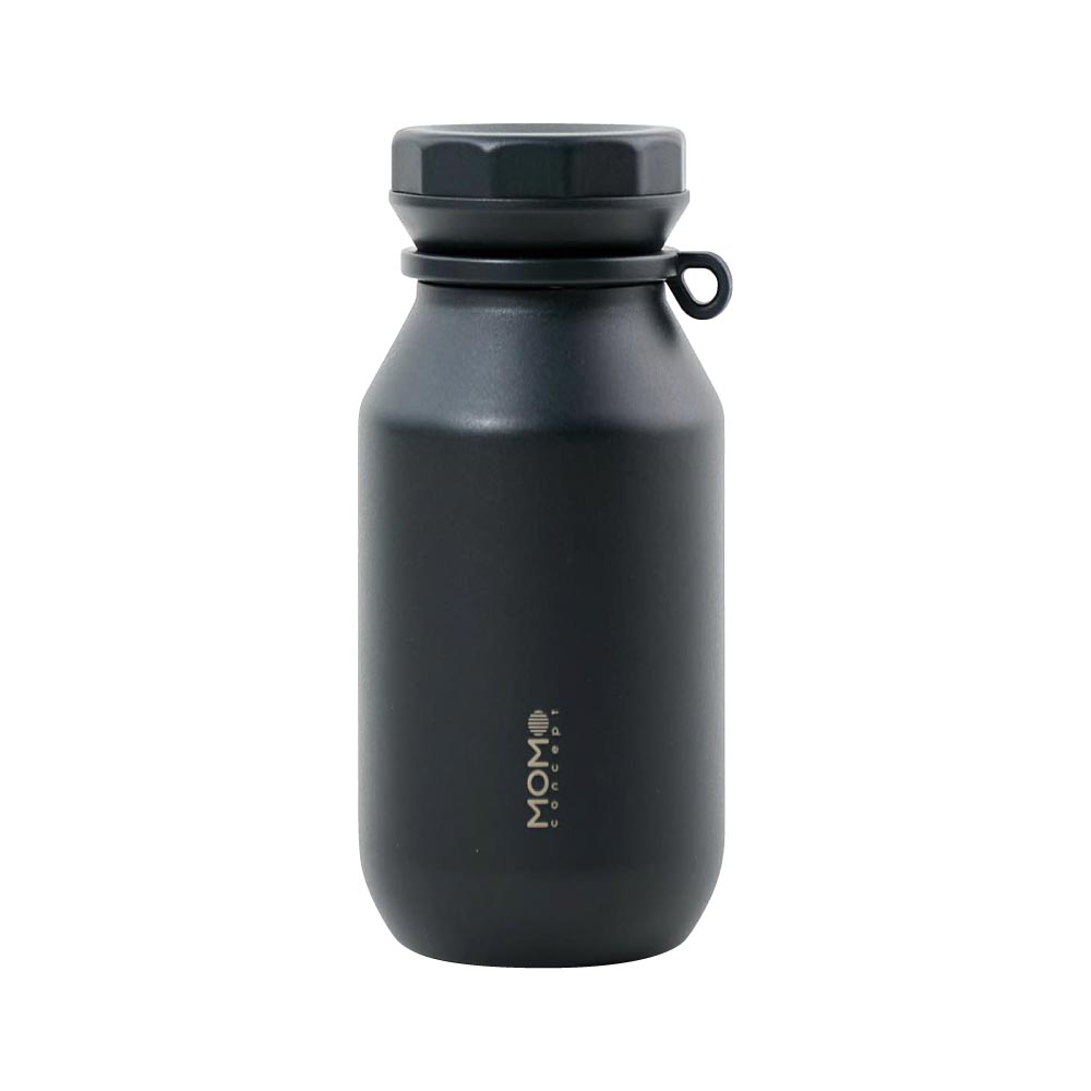 ロックタンブラー 440ml ステンレス 保温 保冷 モモコンセプト MOMO concept 百麦【水筒 軽量 持ち運び 直飲み マグボトル ステンレスボトル オフィス ランチグッズ】 カカオブラック