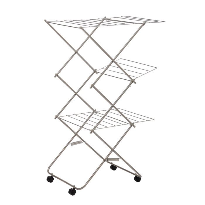 タワー型室内物干し 小 大木製作所【室内物干し 折りたたみ コンパクト 大容量 ステンレス 日本製】