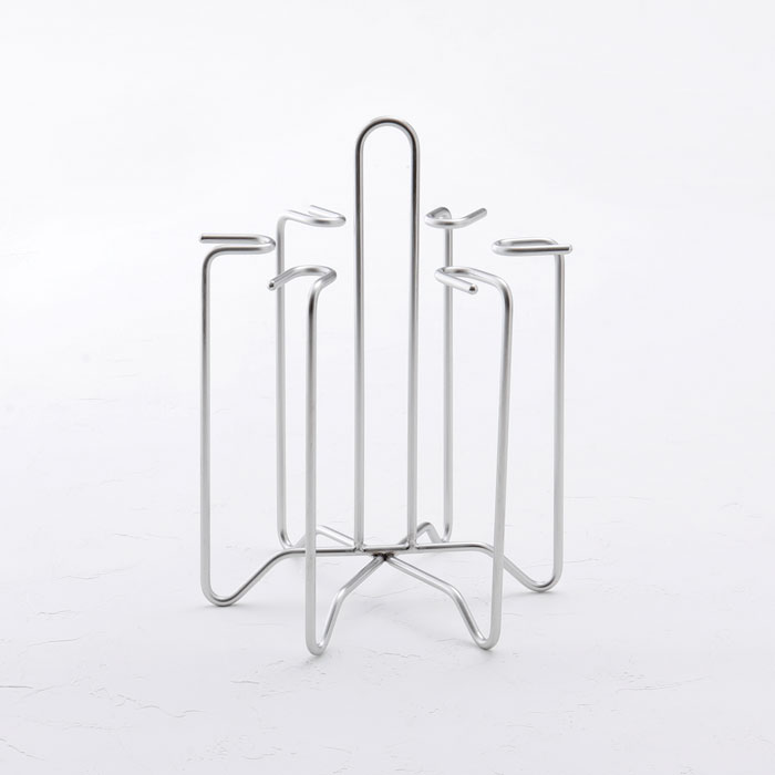 アウトライン 06 ボトルスタンド 大木製作所 Outline BOTTLE STAND【水切り ボトル&グラス キッチン 日本製】