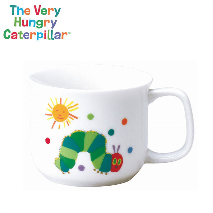 はらぺこあおむし こども マグ 金正陶器【マグカップ コップ 子ども 子供 こども食器 子供用食器 食器 磁器 キャラクター グッズ エリックカール 日本製】
