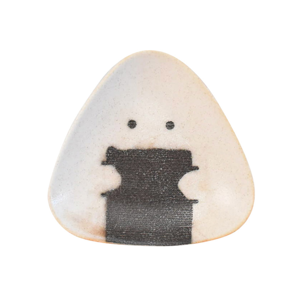 ぎゅっとおにぎりさん 小皿 逸品社 シュガーランド【お皿 取り皿 プレート おにぎり 食器 波佐見焼 電子レンジ 食洗機】 のり