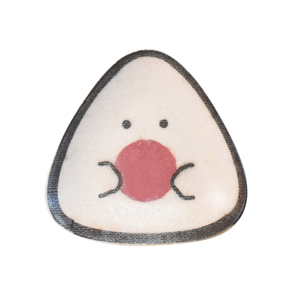 ぎゅっとおにぎりさん 小皿 逸品社 シュガーランド【お皿 取り皿 プレート おにぎり 食器 波佐見焼 電子レンジ 食洗機】 梅