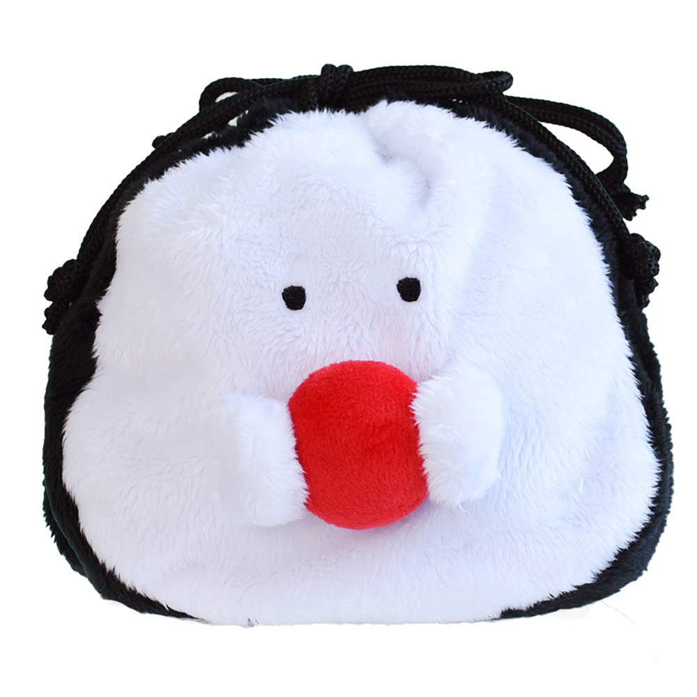 ぎゅっとおにぎりさん 巾着ポーチ 逸品社 シュガーランド【小物入れ 巾着袋 ポーチ 化粧ポーチ 大容量 持ち運び】 梅