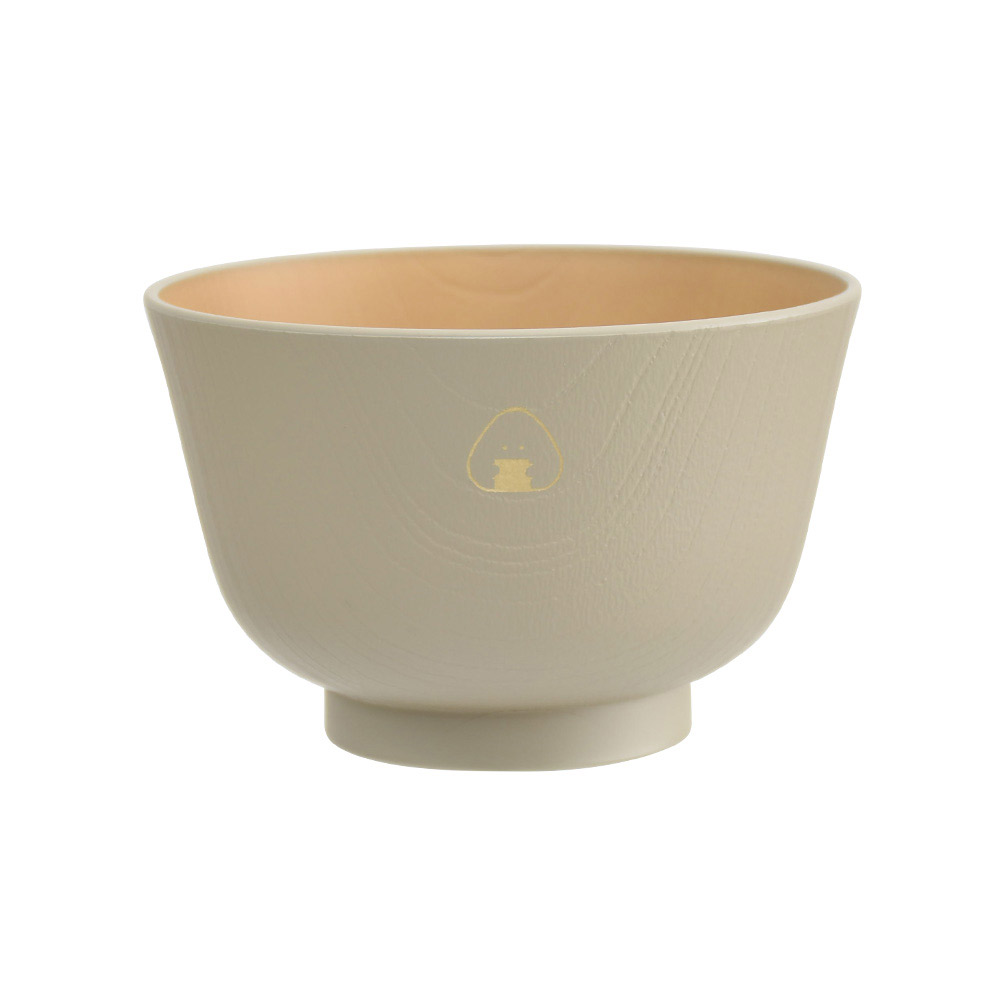 ぎゅっとおにぎりさん 抗菌汁椀 逸品社 シュガーランド【汁椀 お椀 おわん ボウル スープボウル 抗菌 木目調 電子レンジ 食洗機】 のり/あま