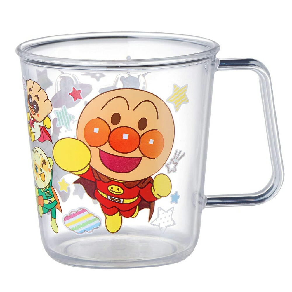 アンパンマン こども食器シリーズ クリアーコップ 225ml KK-210【あんぱんまん キッズ 食器 マグ コップ カップ 子供用コップ 割れない プラスチック キャラクター レック】