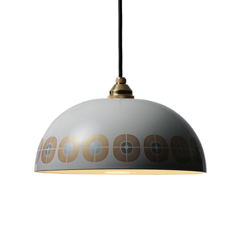 ランプシェード ホーロー 琺瑯ランプ 31cm E26 LED電球専用 シーリングカバー 真鍮製ソケットカバー 富士ホーロー Remo レモ【天井照明 直付け 引っ掛けシーリング エナメル 琺瑯 コード調節】 ホワイト