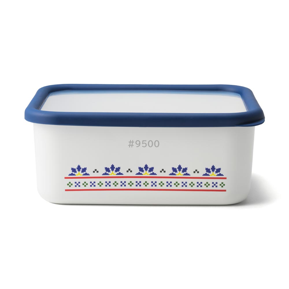 ミーサ ホーロー容器 深型角容器L 1.95L 富士ホーロー MY-DL【琺瑯 ほうろう 保存容器 調理器具 直火 オーブン調理 食品保存 耐熱容器】 ネイビー