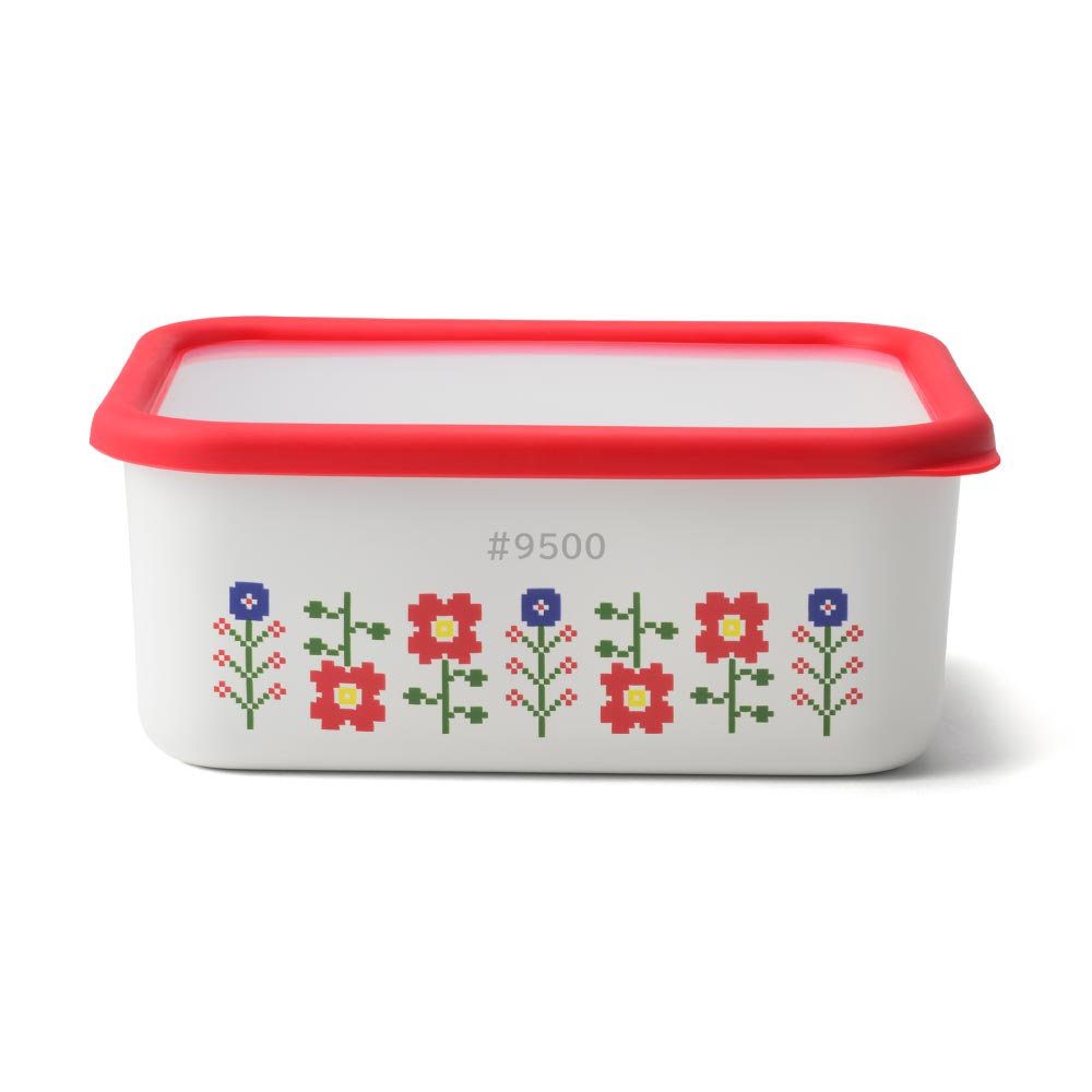 ミーサ ホーロー容器 深型角容器L 1.95L 富士ホーロー MY-DL【琺瑯 ほうろう 保存容器 調理器具 直火 オーブン調理 食品保存 耐熱容器】 レッド