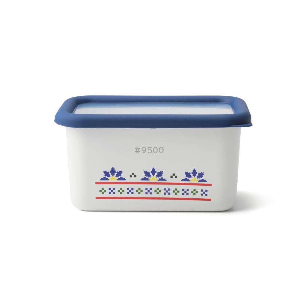 ミーサ ホーロー容器 深型角容器S 0.7L 富士ホーロー MY-DS【琺瑯 ほうろう 保存容器 調理器具 直火 オーブン調理 食品保存 耐熱容器】 ネイビー