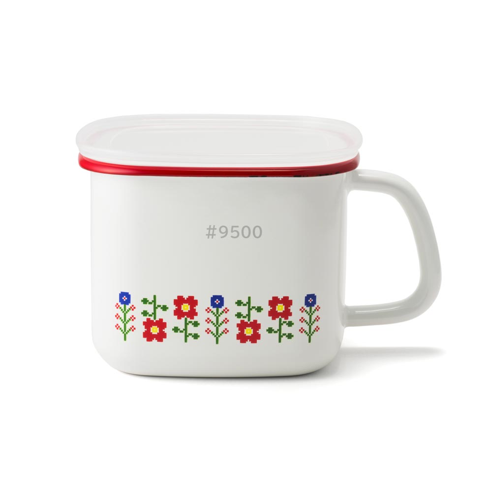 ミーサ ホーロー容器 角型みそポット 1.5L 富士ホーロー MY-KP【琺瑯 ほうろう 保存容器 角型 ストックポット 調理器具 直火 オーブン調理 食品保存 耐熱容器】 レッド