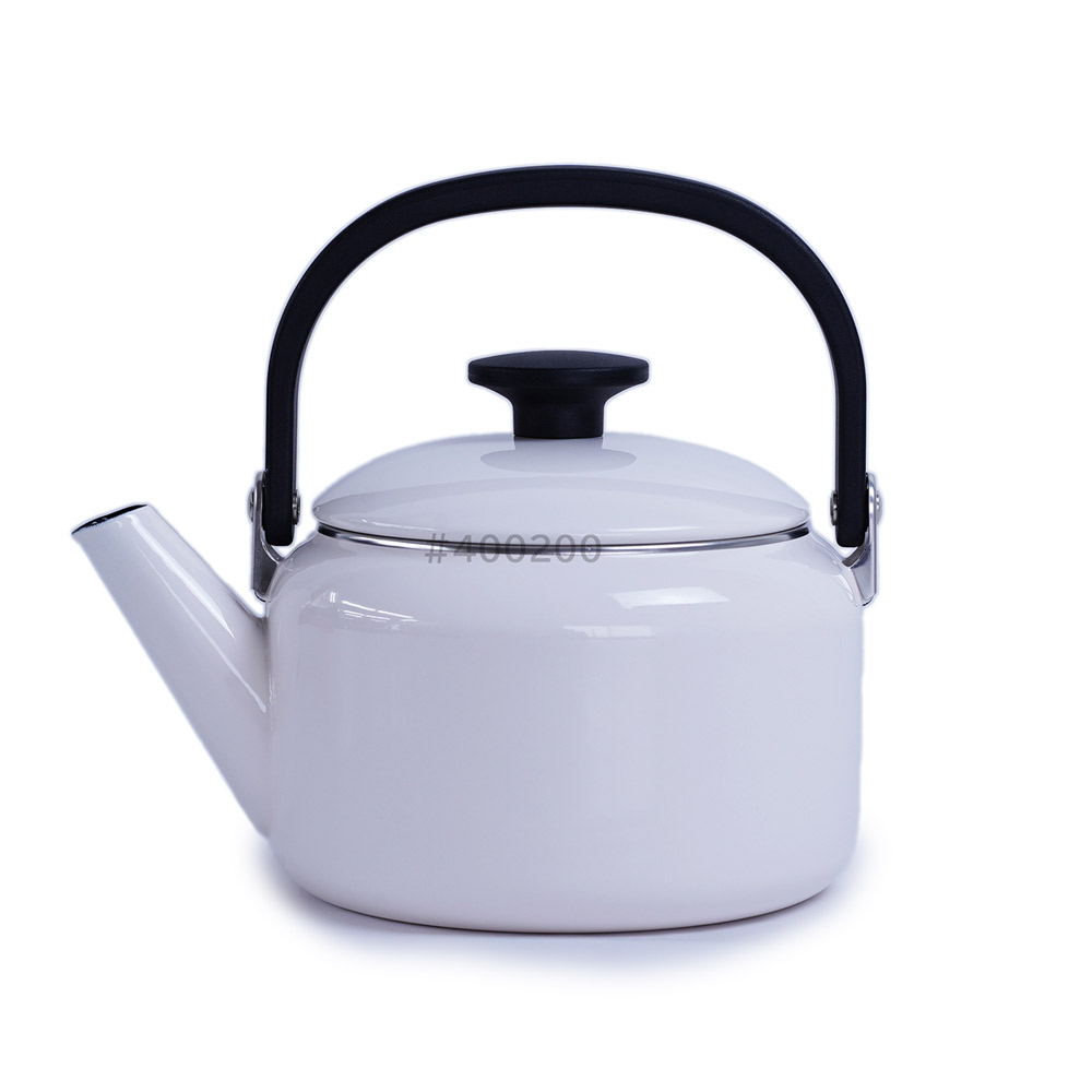 富士ホーロー ナチュール ケトル ガス火 IH対応 ホーロー 2L NA-2.0K【やかん 蓋 琺瑯 直火 IH ほうろう 調理器具】 ホワイト