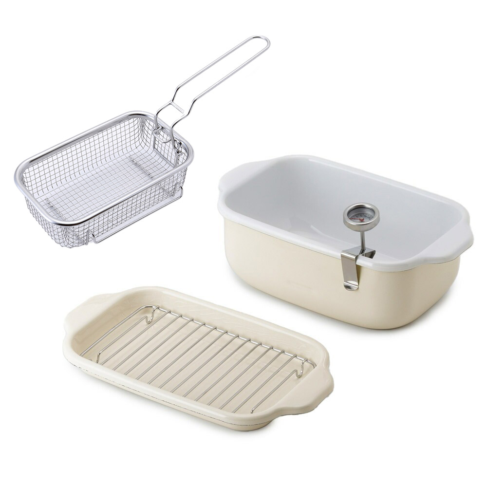 鐵兎堂 鉄 てんぷら鍋網付 20cm 極JAPAN リバーライト RIVER LIGHT リバー