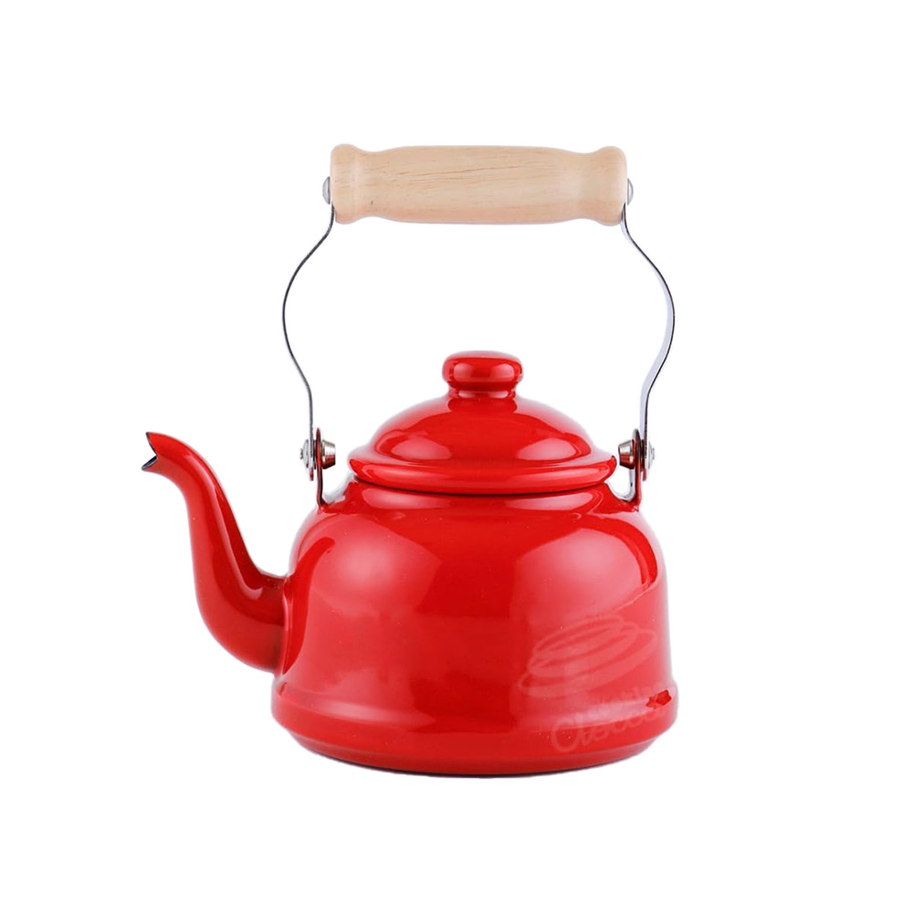 富士ホーロー ビームス ミニ ケトル ホーロー 0.9L IH対応 BMS09TK【琺瑯 ティーケトル ほうろう やかん ミニケトル 直火 IH ポット】 レッド