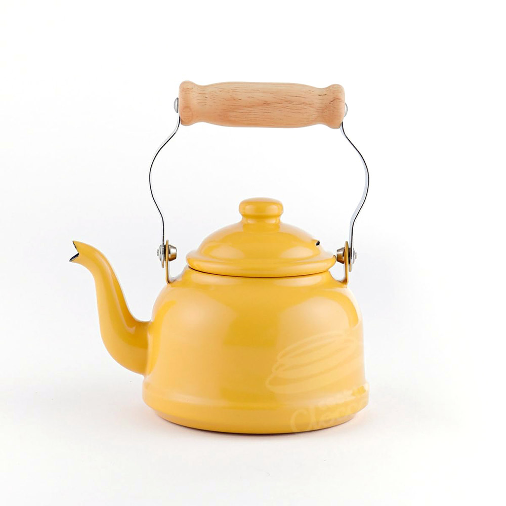 富士ホーロー ビームス ミニ ケトル ホーロー 0.9L IH対応 BMS09TK【琺瑯 ティーケトル ほうろう やかん ミニケトル 直火 IH ポット】 イエロー