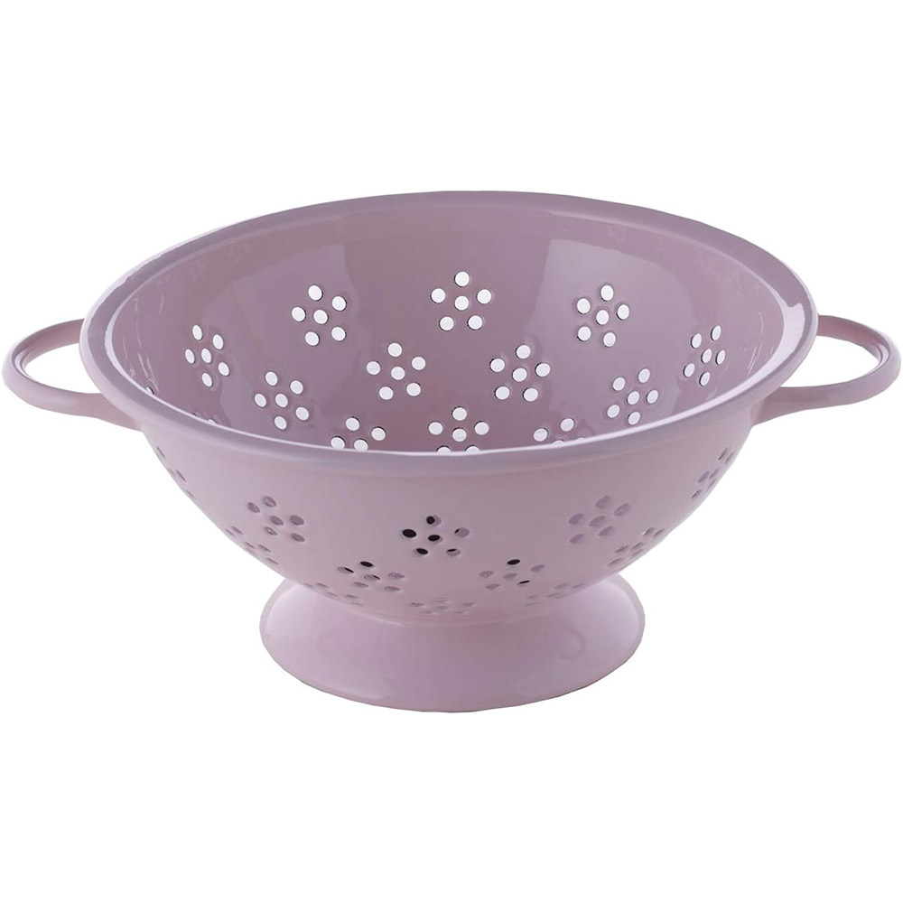 富士ホーロー コランダー ホーロー 22cm【ほうろう 琺瑯 水切りボウル ざる ボール 水切り フルーツバスケット】ピンク