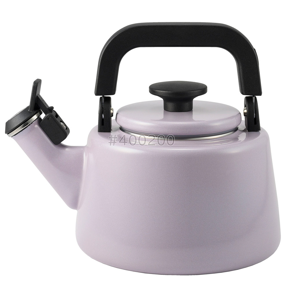 富士ホーロー コットン プラス 笛吹きケトル ホーロー 2.1L ガス火 IH対応 Cotton Series コットンシリーズ【ケトル 笛吹き 笛吹ケトル やかん ほうろう 琺瑯 直火】 パープル