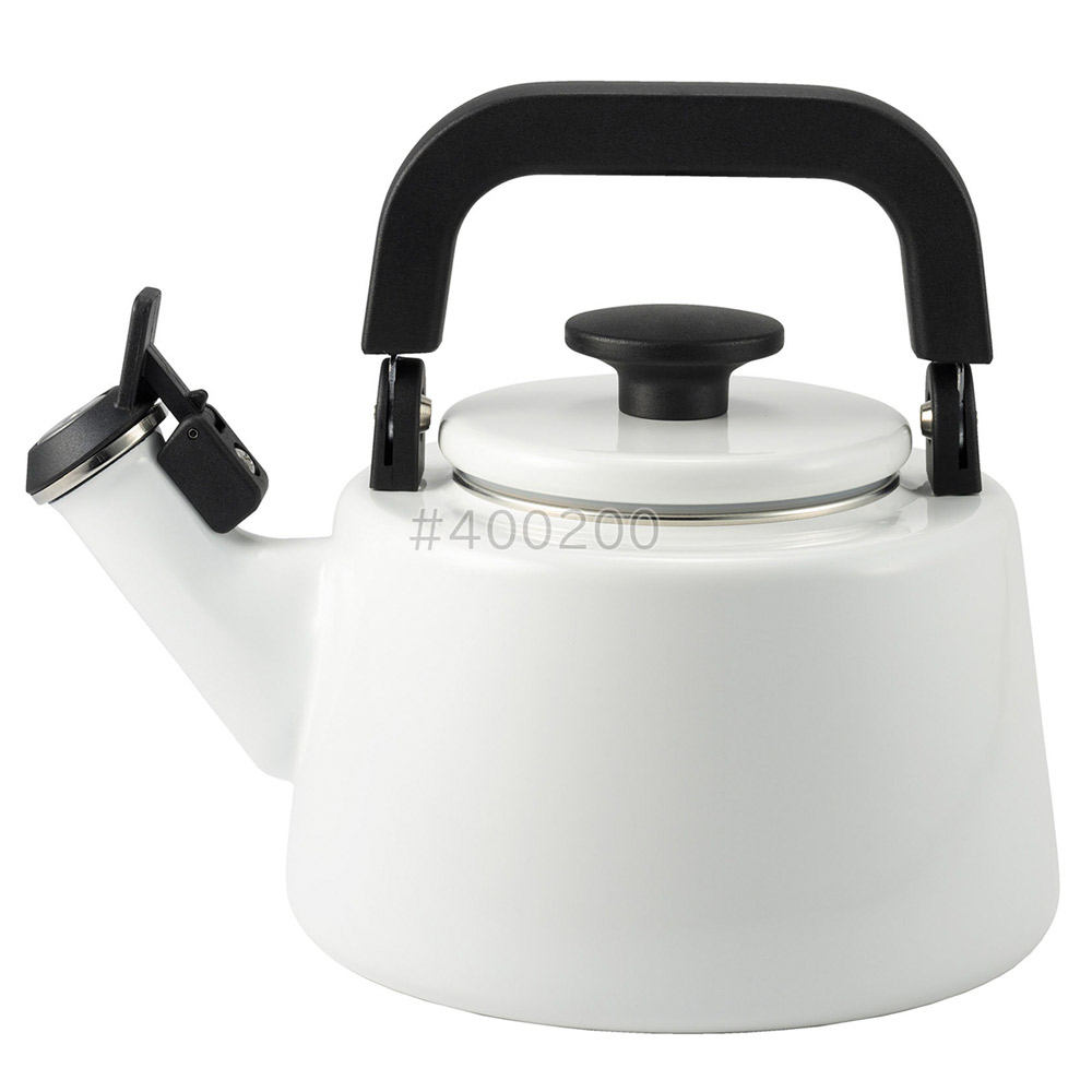 富士ホーロー コットン プラス 笛吹きケトル ホーロー 2.1L ガス火 IH対応 Cotton Series コットンシリーズ【ケトル 笛吹き 笛吹ケトル やかん ほうろう 琺瑯 直火】 ホワイト