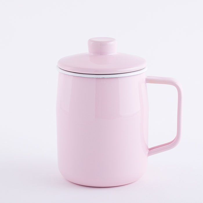 富士ホーロー フィルト オイルポット ホーロー 1.0L 二重こし網 ステンレスフィルター【油ポット 油入れ 琺瑯 ほうろう 油こし器 スリム コンパクト ミニ 小さめ 揚げ物 調理器具】 ピンク