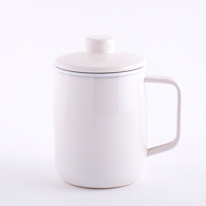 富士ホーロー フィルト オイルポット ホーロー 1.0L 二重こし網 ステンレスフィルター【油ポット 油入れ 琺瑯 ほうろう 油こし器 スリム コンパクト ミニ 小さめ 揚げ物 調理器具】 ホワイト