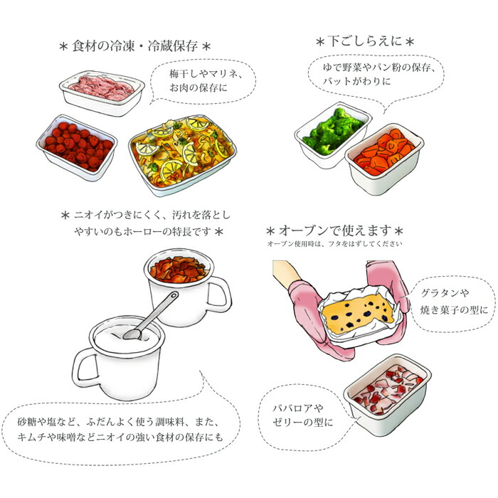 食材の冷凍冷蔵保存,下ごしらえに,オーブン調理対応