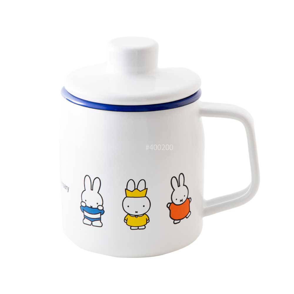 ミッフィー 70周年 ホーロー オイルポット 350ml ステンレスフィルター miffy MF70-OP035L 富士ホーロー【油ポット 油こし器 琺瑯 フィルター こし網 油入れ コンパクト 小さめ 揚げ物 ほうろう 調理器具 ミッフィー70th グッズ】