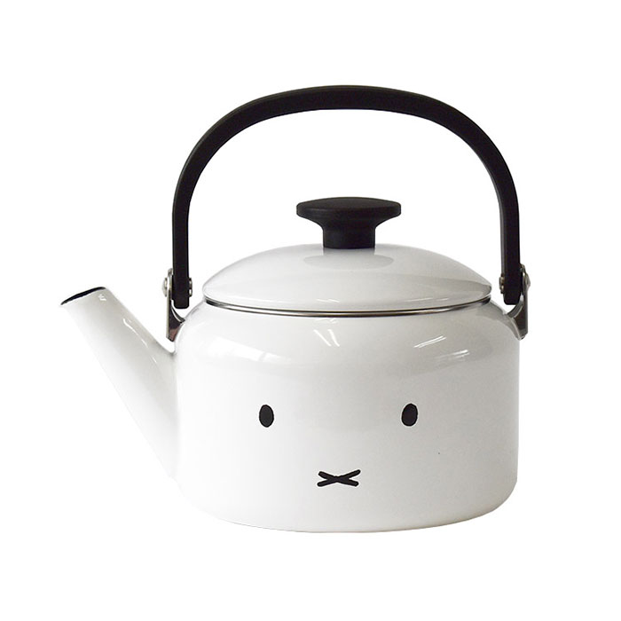 ミッフィー ホーロー ケトル 2.0L ミッフィーフェイス 70周年 富士ホーロー IH対応【miffy シンプルフェイス 70th グッズ IH 直火 やかん 2リットル 琺瑯 ディックブルーナ】 ミッフィーフェイス
