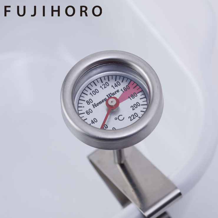 富士ホーロー 天ぷら鍋用温度計 クリップ付き TP-ONDO-K【調理用 温度計 天ぷら FUJIHORO 角型天ぷら鍋 オプションパーツ】
