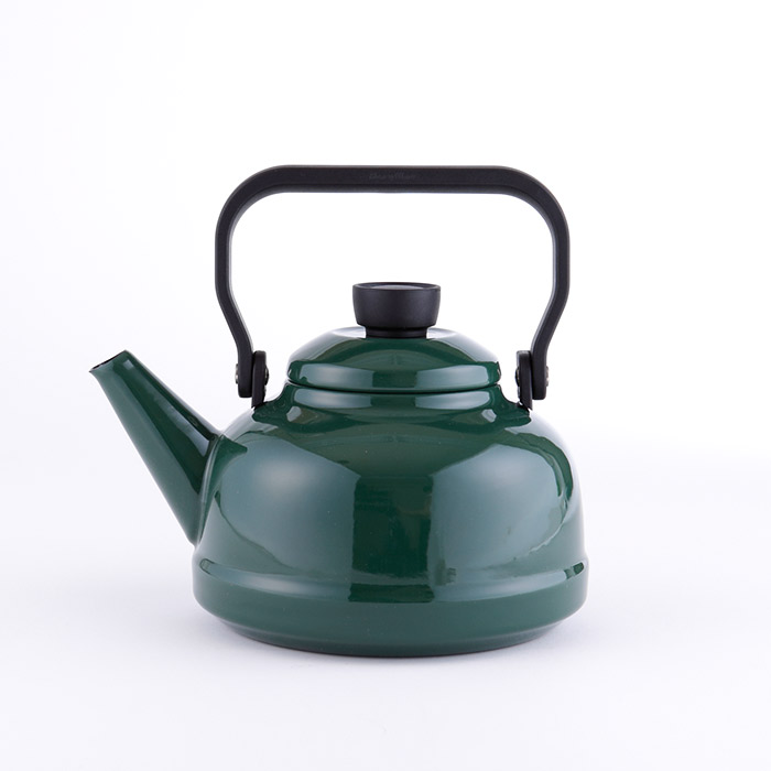 富士ホーロー ケトル ホーロー ガス火 IH対応 2.3L ソリッド【直火 IH 200V 調理器具 ホーローケトル 琺瑯 やかん ほうろう おしゃれ レトロ】 グリーン