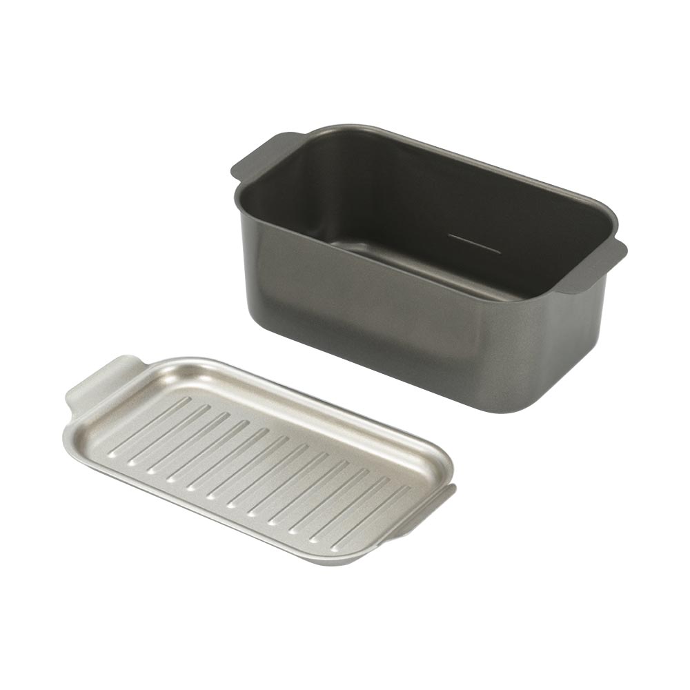 食彩亭 角型蓋付天ぷら鍋 TP-15 タマハシ【天ぷら鍋 鉄 角 スクエア 少ない油 四角 揚げ鍋 四角い】