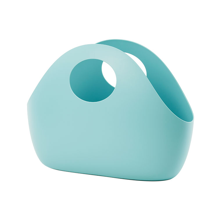 エノッツ インテリアバッグ m 5L アイムディー 岩谷マテリアル ImD ENOTS ENOIBM【収納バッグ リビング キッチン 洗面所 収納バスケット オフィス カフェ 荷物入れ 小物入れ 収納 日本製】 ブルー