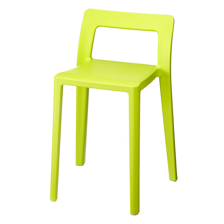 エノッツ ミニマルチェア アイムディー 岩谷マテリアル ImD ENOTS ENOMCH【スタッキングチェア 椅子 コンパクト チェア イス 重ねられる 耐荷重100kg 座面高40.5cm リビング キッチン 洗面所 玄関 日本製】 グリーン