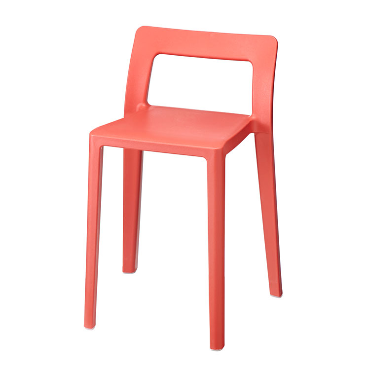 エノッツ ミニマルチェア アイムディー 岩谷マテリアル ImD ENOTS ENOMCH【スタッキングチェア 椅子 コンパクト チェア イス 重ねられる 耐荷重100kg 座面高40.5cm リビング キッチン 洗面所 玄関 日本製】 オレンジ