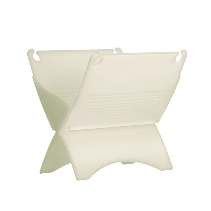 クード 生ゴミ水切り器 アイムディー ImD kcud KUDGDS 岩谷マテリアル【シンク 生ゴミ入れ 三角コーナー 折りたたみ ポリ袋ホルダー 日本製】 ホワイト