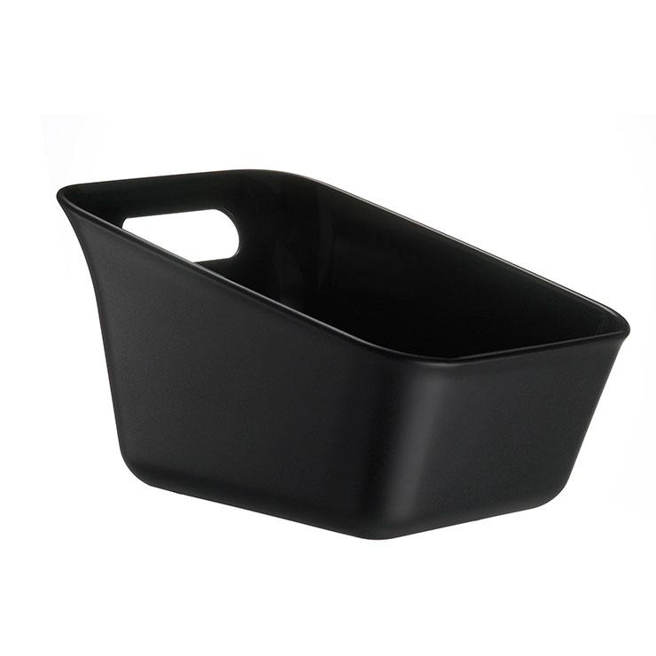 RETTO レットー 湯手おけ 角 RETYTK W RETYTK BK アイムディー 岩谷マテリアル ImD【湯おけ 手おけ 洗面器 角型 風呂桶 持ち手付き フック 洗濯用品 収納ケースバス用品 バスグッズ】 ブラック