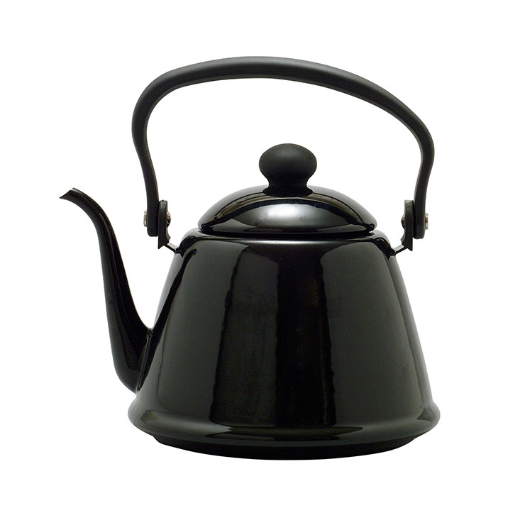 野田琺瑯 ホーロー ドリップケトル II 2L IH対応 DK-200【IH200V ケトル 直火 細口 ホーローケトル やかん レトロ シンプル 日本製】 ブラック