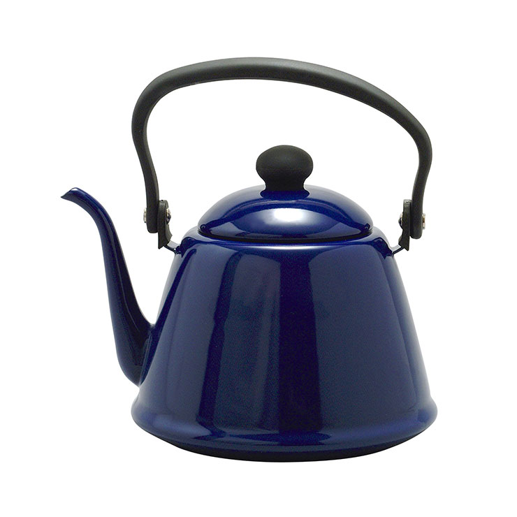 野田琺瑯 ホーロー ドリップケトル II 2L IH対応 DK-200【IH200V ケトル 直火 細口 ホーローケトル やかん レトロ シンプル 日本製】 ネイビー