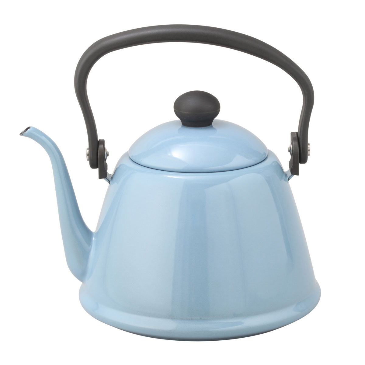 野田琺瑯 ホーロー ドリップケトル II 2L IH対応 DK-200【IH200V ケトル 直火 細口 ホーローケトル やかん レトロ シンプル 日本製】 ブルーグレー