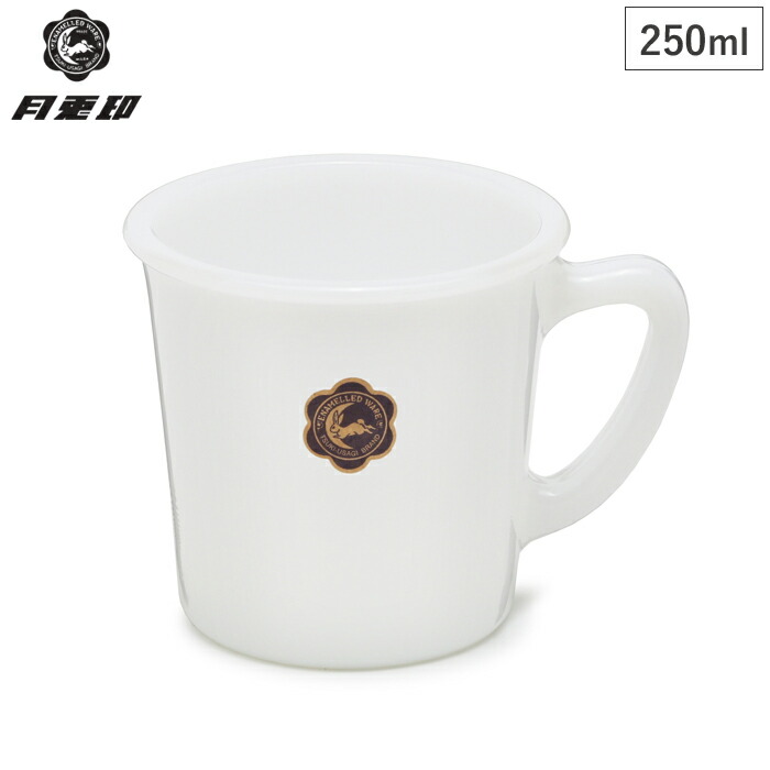 月兎印 ミルクガラス マグ ホワイト 11007553【月兎 ゲット キッチン マグカップ コップ 日本製】