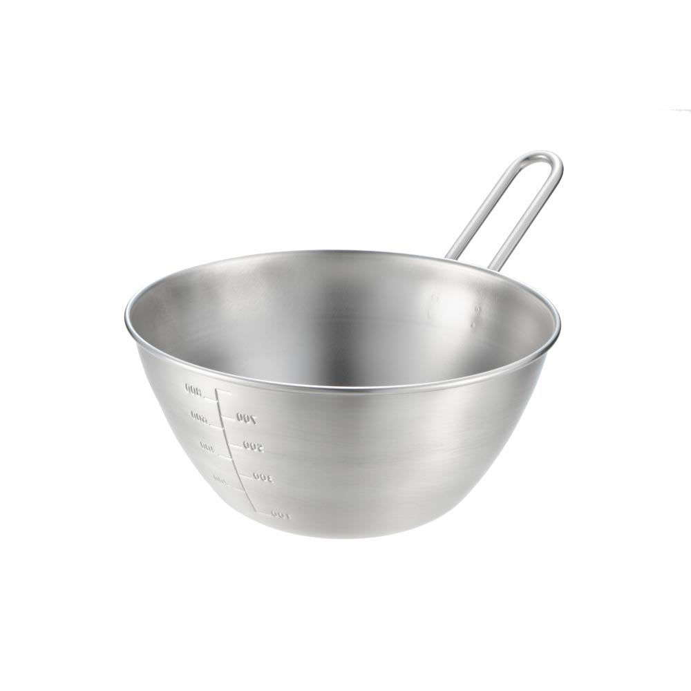 ヨシカワ and アンド ステンレス手付きボウル 16cm AN0213【ミニ ボウル 取っ手付き ステンレス 食器 調理ツール 下ごしらえ 日本製 食洗機対応】