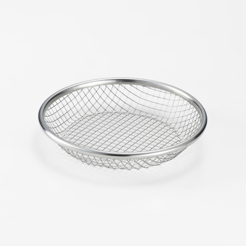 ヨシカワ and アンド ステンレス浅型ザル 16cm AN0215【ざる ステンレス 水切り 調理ツール 下ごしらえ 日本製 食洗機対応】