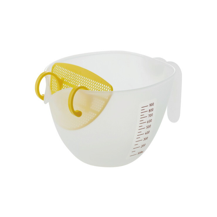 たまごこしボウル CH-2100 曙産業【卵こし器 こし器付き 調理ボウル ボール 計量カップ 便利グッズ 日本製】
