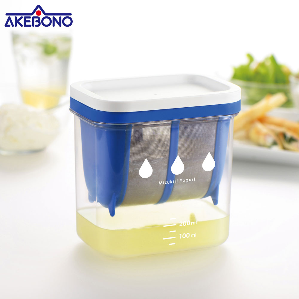 水切りヨーグルトができる容器 曙産業 ST-3000 レシピ付き 水切りヨーグルトメーカー グリークヨーグルト【ヨーグルト 水切り器 容器 ペーパーフィルター不要 水切り容器 食洗機対応 調理ツール 日本製】