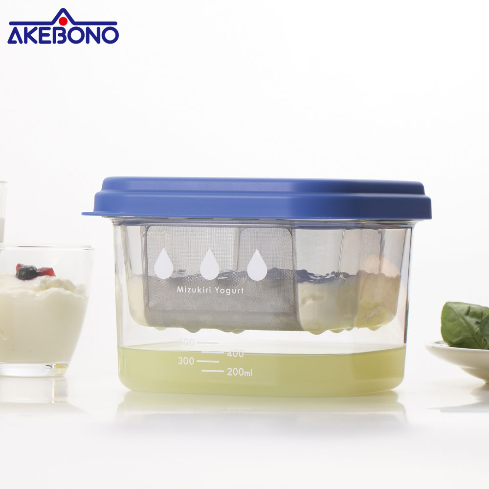 水切りヨーグルトができる容器 大 曙産業 ST-3002 レシピ付き 水切りヨーグルトメーカー グリークヨーグルト【ヨーグルト 水切り器 大容量 容器 ペーパーフィルター不要 水切り容器 食洗機対応 調理ツール 日本製】