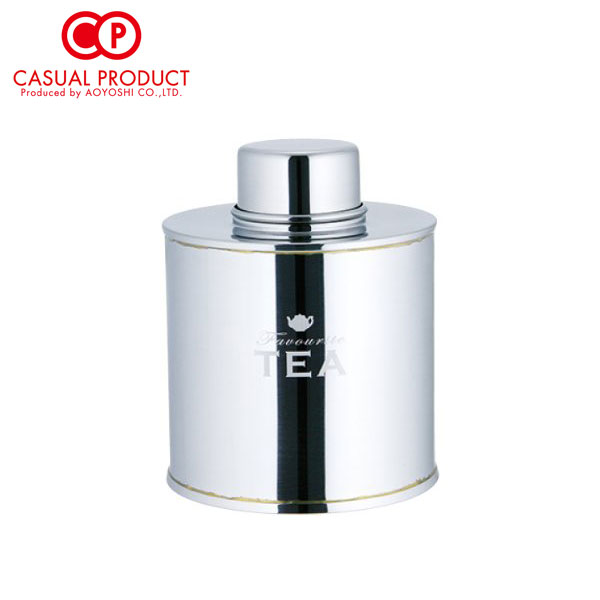 CASUAL PRODUCT コロネ ティーキャディー【ステンレス 茶葉 保存容器 キャニスター 茶筒 カジュアルプロダクト 青芳製作所】